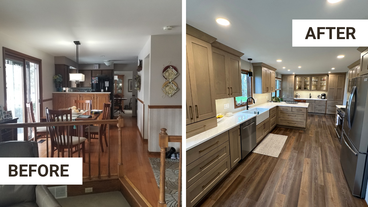 Modern Kitchen Remodel in Oshkosh, WI by Steve Wirtz Builders, Inc project photo 3